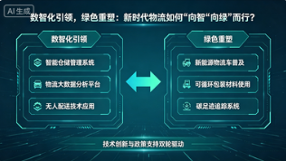 数智化引领，绿色重塑：新时代物流如何“向智”“向绿”而行？