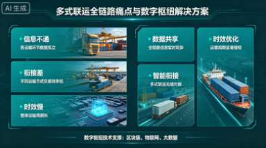 多式联运｜信息不通、衔接差、时效慢，数字枢纽如何打通全链路？